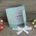 Gate Fold Lace Invitation Card with Ribbon Bow Marriage Invitation Customized